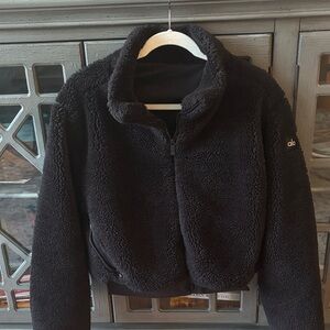 ALO Yoga Black Sherpa Jacket